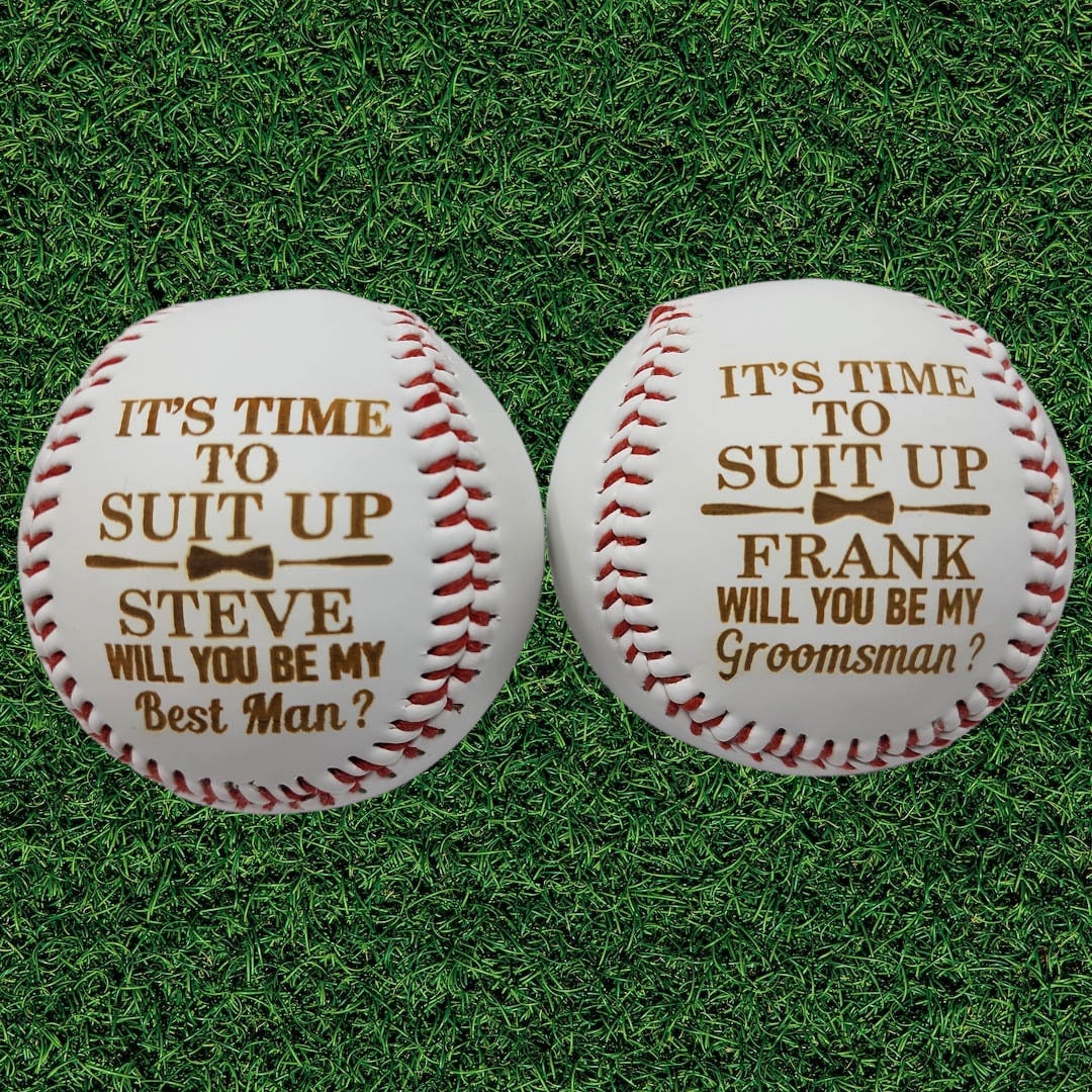 Personalized Mini Baseball Bat Ring Bearer Gift Groomsmen Proposal Gift Best Man Custom Engraved Baseball Bats Coach Gift for Him