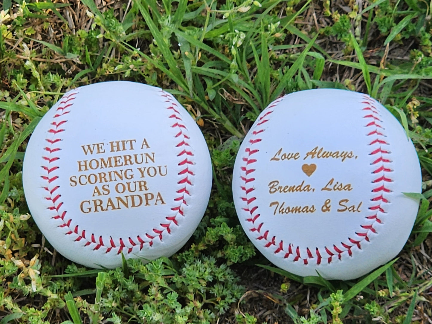 Custom Grandpa Fathers Day Baseball Gift Personalized Baseball for Grandpa First Father's Day Gift from Grandson or Granddaughter