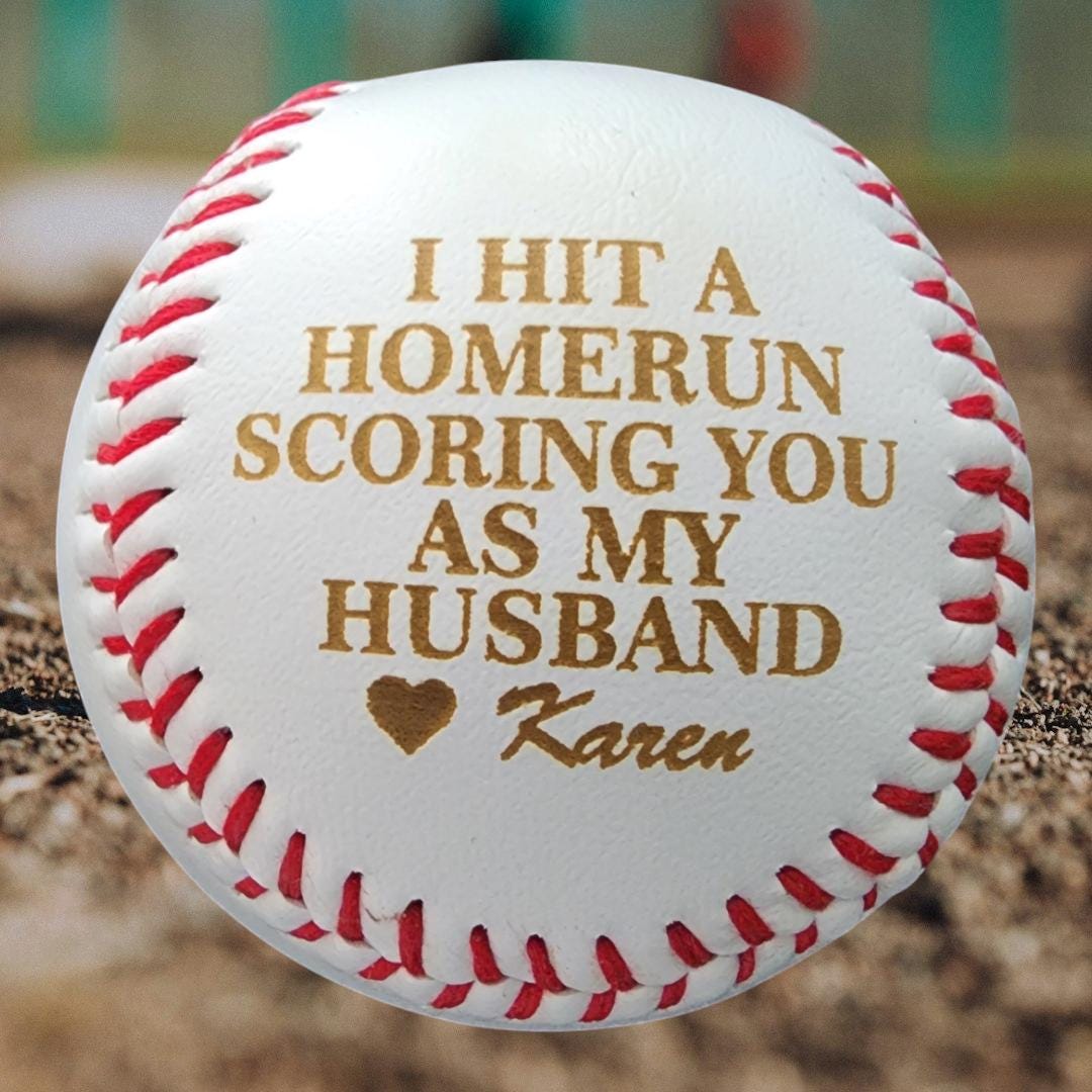 Custom Baseball Gift For your Husband Personalized Valentines Day Gift Perfect Husband gift for men Him