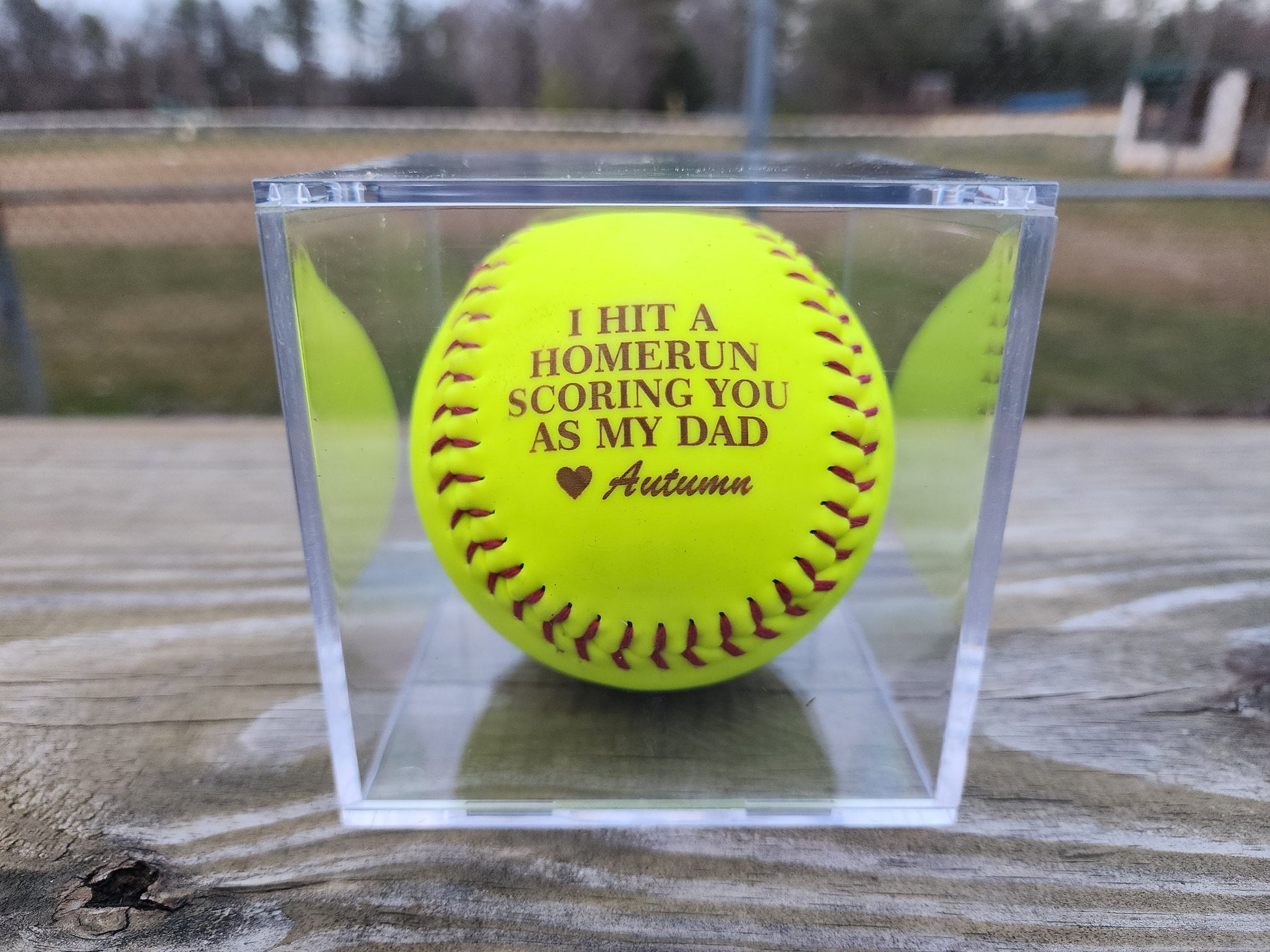 Custom Father's Day Softball Personalized Gift for Grandpa or Dad Perfect Father's Day Gift for Grandpa Coach Gift for Him