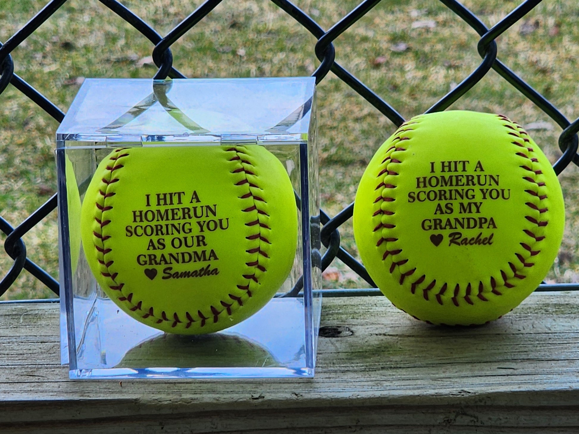 Custom Father's Day Softball Personalized Gift for Grandpa or Dad Perfect Father's Day Gift for Grandpa Coach Gift for Him