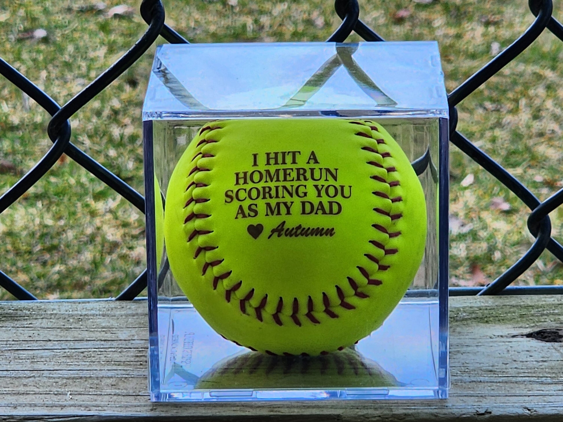 Custom Father's Day Softball Personalized Gift for Grandpa or Dad Perfect Father's Day Gift for Grandpa Coach Gift for Him
