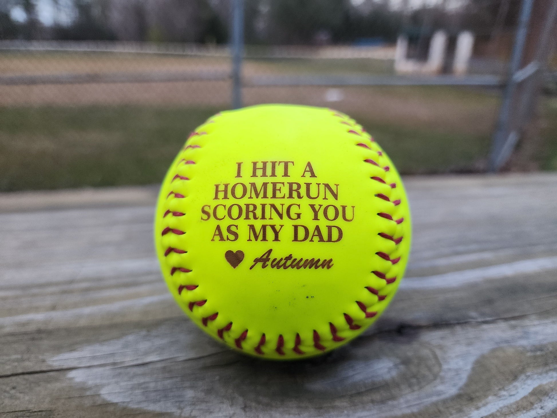 Custom Father's Day Softball Personalized Gift for Grandpa or Dad Perfect Father's Day Gift for Grandpa Coach Gift for Him