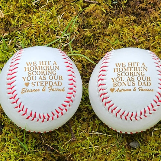 Custom Baseball Gift For your Stepdad Dad Personalized Father's Day Gift Perfect Bonus Dad gift from stepson or stepdaughter