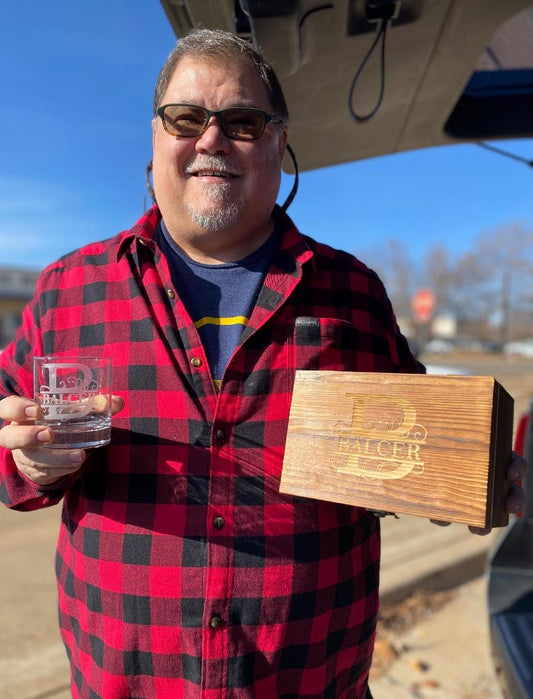 Wood Box Whiskey Glass Set Stones Coaster Personalized Whiskey Custom Wood Box Bourbon Glass Set Groomsmen Gifts for Dad Him Christmas Gift