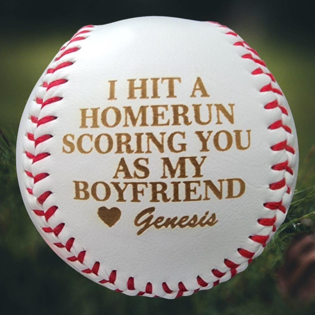 Custom Baseball Gift For your Boyfriend Personalized Valentines Day Gift Perfect boyfriend gift for men Him
