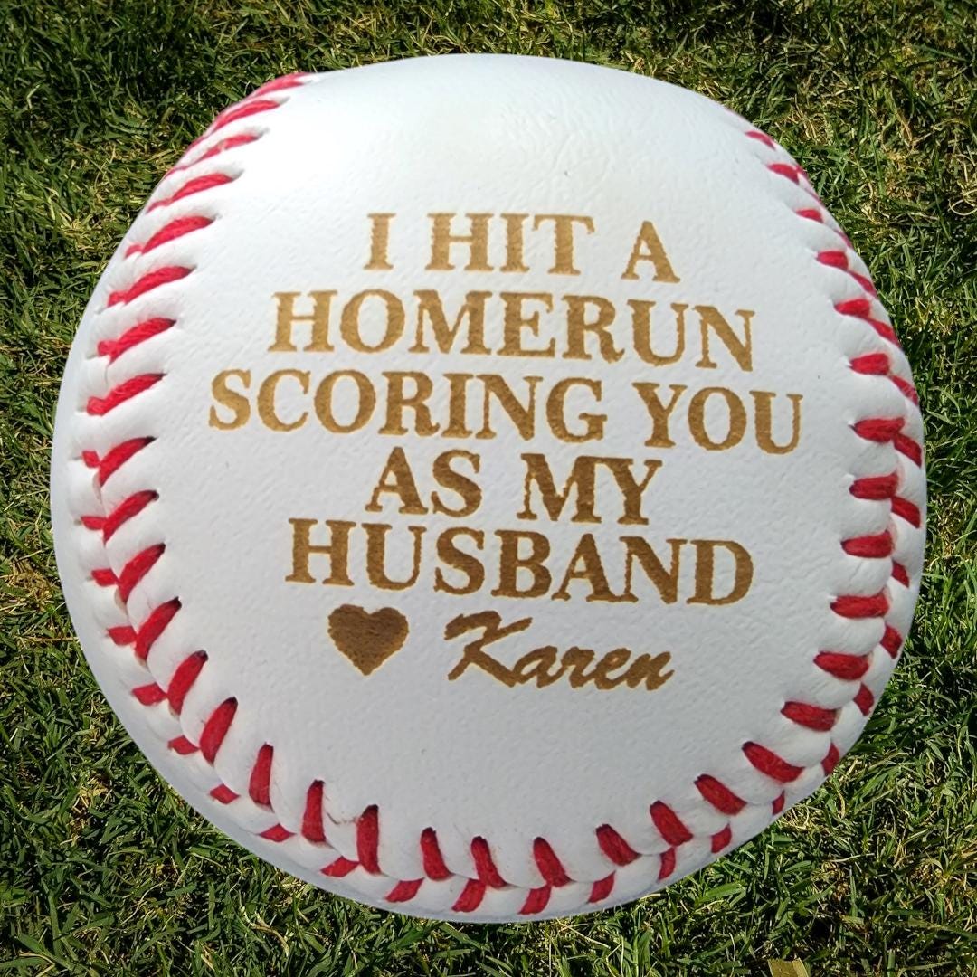 Custom Baseball Gift For your Husband Personalized Valentines Day Gift Perfect Husband gift for men Him