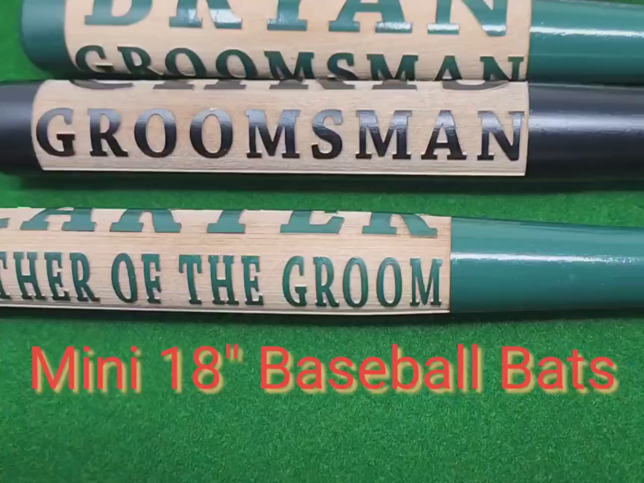 Personalized Mini Baseball Bat Ring Bearer Gift Groomsmen Proposal Gift Best Man Custom Engraved Baseball Bats Coach Gift for Him