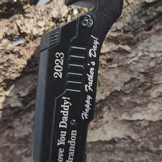 Personalized First Fathers Day Pocket Knife Gift Perfect Grandpa's 1st Father's Day engraved Gift.